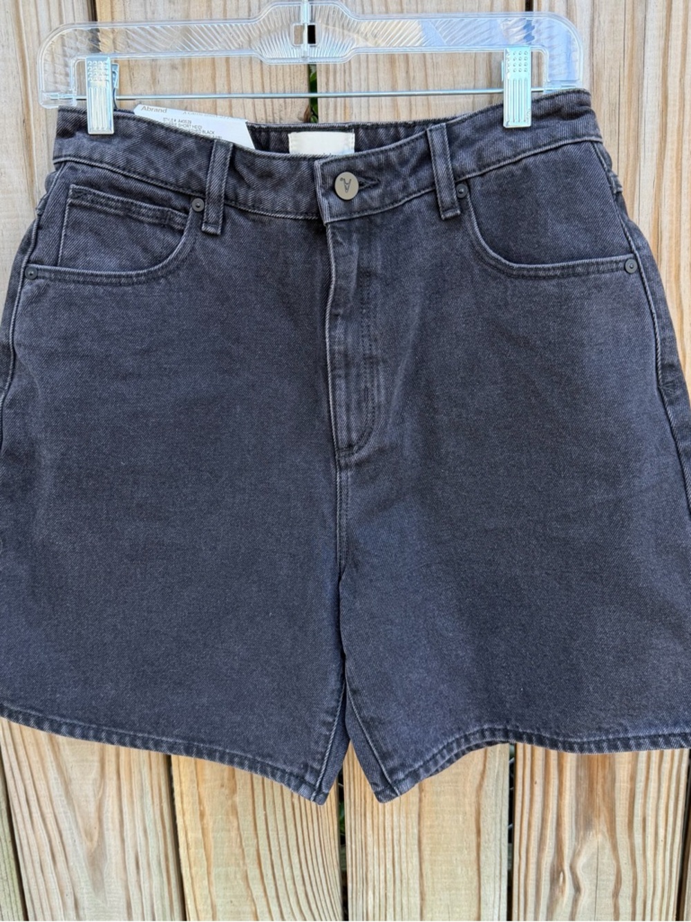 Abrand Women's Black Jean Shorts